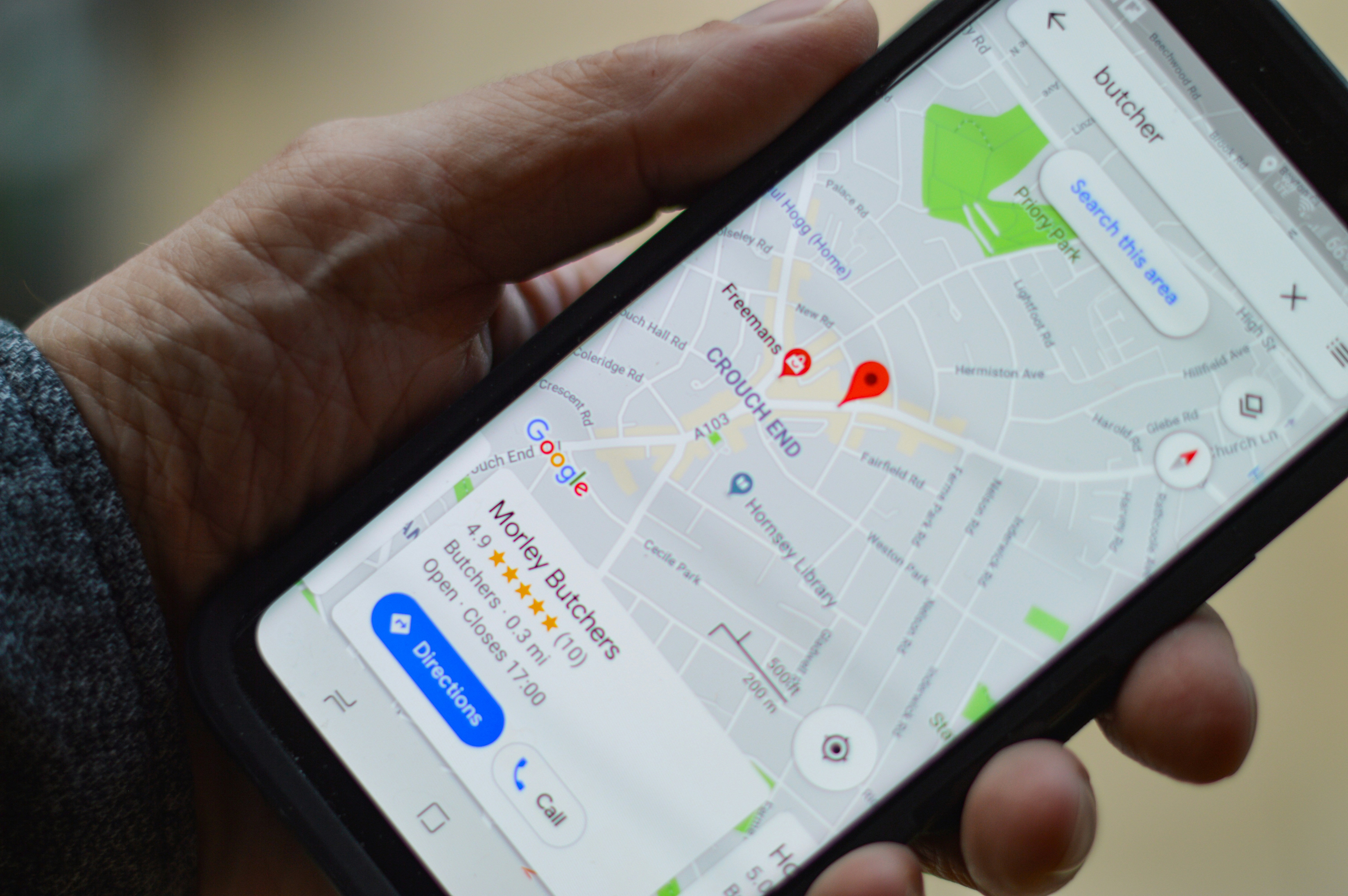 Google search on phone